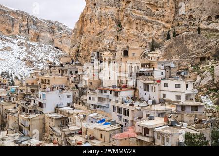 Siria, Ma'lula; Maaloula, paesaggio Foto Stock