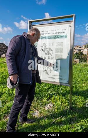 Siria, Ugarit, Ugaret, sito archeologico Foto Stock