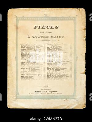 Spartiti "la Serenade" del compositore Franz Schubert. Foto Stock