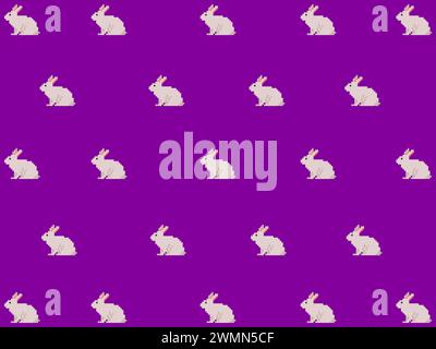 illustrazione grafica disegno disegno disegno disegno disegno carattere pixel sfondo icona simbolo disegno animale concept set di coniglio Illustrazione Vettoriale