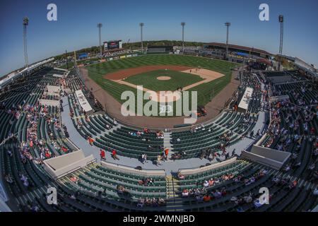 Lakeland FL USA; Un'immagine generale del campo da baseball prima di una partita di allenamento primaverile della MLB tra i Detroit Tigers e gli Houston Astros a Fe Foto Stock