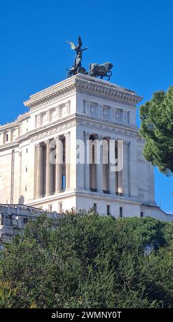 Il monumento a Vittorio Emanuele II Roma, Italia Foto Stock