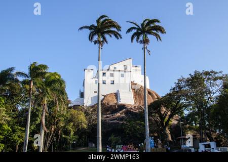 Convento da Penha in Espirito Santo, Brasile - 23 settembre 2023: Veduta del Convento da Penha in Espirito Santo. Foto Stock