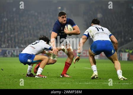 Julien Mattia/le Pictorium - 6 Nations Tournament 2024, sfida la nazionale francese, Italia. 25 febbraio 2024. Francia/Nord (regione)/Lille - 6 Nazioni 2024 torneo tra le XV de France e Italia allo Stade Pierre Maurroy, (Lille), 25 febbraio 2024 crediti: LE PICTORIUM/Alamy Live News Foto Stock