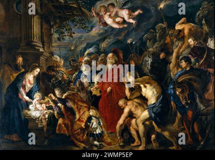 Peter Paul Rubens, l'Adorazione dei Magi, 1609/1628–1629 Foto Stock