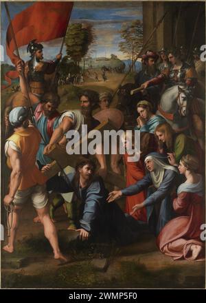 Raffaello, Cristo che cade sulla strada per il Calvario, 1517 anni Foto Stock