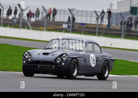 David Lloyd, Jensen CV8, primo appuntamento nel 1952 il Pomeroy Trophy presenta vetture di ogni epoca e tipo, è il Vintage Sports Car Club, VSCC, primo tr Foto Stock