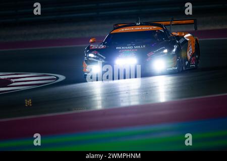 59 SAUCY Grégoire (swi), COTTINGHAM James (gbr), COSTA Nicolas (bra), United Autosports, McLaren 720S GT3 Evo #59, azione durante il Prologo del Campionato Mondiale Endurance 2024, dal 24 al 26 febbraio 2024 sul circuito Internazionale Losail di Lusail, Qatar - foto Joao Filipe / DPPI Foto Stock