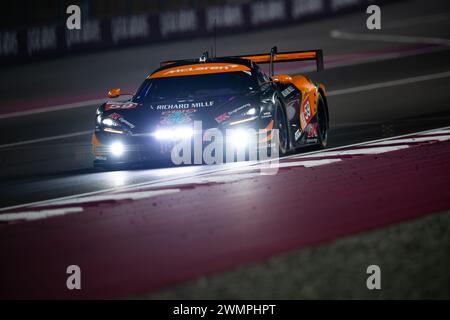 59 SAUCY Grégoire (swi), COTTINGHAM James (gbr), COSTA Nicolas (bra), United Autosports, McLaren 720S GT3 Evo #59, azione durante il Prologo del Campionato Mondiale Endurance 2024, dal 24 al 26 febbraio 2024 sul circuito Internazionale Losail di Lusail, Qatar - foto Joao Filipe / DPPI Foto Stock