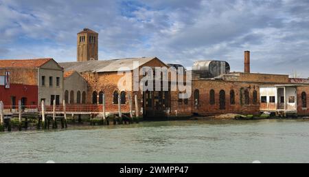 Vetreria abbandonata a Murano, Italia Foto Stock