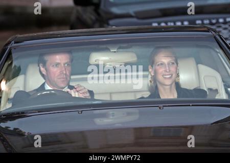 Foto datata 18/12/19 di Lady Gabriella Kingston e Thomas Kingston lasciando il pranzo di Natale della Regina a Buckingham Palace, Londra. Thomas Kingston, marito del principe e della figlia della principessa Michael di Kent, Lady Gabriella Kingston, è morto, Buckingham Palace ha annunciato. Data di pubblicazione: Martedì 27 febbraio 2024. Foto Stock