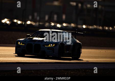 46 MARTIN Maxime (bel), ROSSI Valentino (ita), AL HARTHY Ahmad (omn) Team WRT, BMW M4 GT3 #46, azione durante il Prologo del Campionato Mondiale Endurance FIA 2024, dal 24 al 26 febbraio 2024 sul circuito Internazionale Losail di Lusail, Qatar - foto Javier Jimenez / DPPI Foto Stock