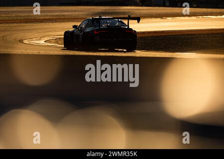 46 MARTIN Maxime (bel), ROSSI Valentino (ita), AL HARTHY Ahmad (omn) Team WRT, BMW M4 GT3 #46, azione durante il Prologo del Campionato Mondiale Endurance FIA 2024, dal 24 al 26 febbraio 2024 sul circuito Internazionale Losail di Lusail, Qatar - foto Javier Jimenez / DPPI Foto Stock