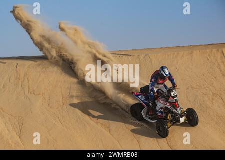 172 WISNIEWSKI Kamil (POL), Yamaha YFM 700R Raptor, FIM W2RC, azione durante il Prologo dell'Abu Dhabi Desert Challenge 2024, il 26 febbraio 2024 ad al Dhannah, Emirati Arabi Uniti Foto Stock