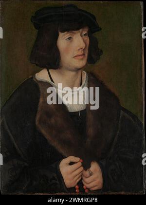 Ritratto di un uomo con Rosario Lucas Cranach il Vecchio tedesco ca. 1508 Foto Stock