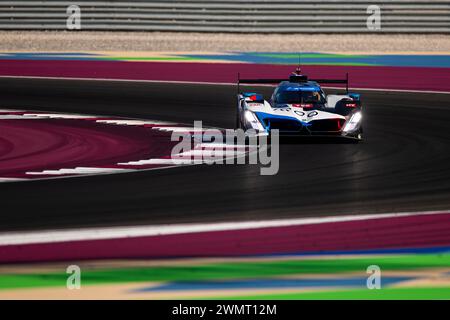 15 VANTHOOR Dries (bel), MARCIELLO Raffaele (swi), WITTMANN Marco (ger), BMW M Team WRT, BMW Hybrid V8 #15, azione durante il prologo del Campionato Mondiale Endurance 2024, dal 24 al 26 febbraio 2024 sul circuito Internazionale Losail di Lusail, Qatar Foto Stock