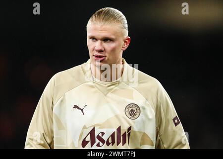 Luton, Regno Unito. 27 febbraio 2024. In azione durante il Luton Town FC vs Manchester City FC Emirates fa Cup 5 ° round match a Kenilworth Road, Luton, Inghilterra, Regno Unito il 27 febbraio 2024 Credit: Every Second Media/Alamy Live News Foto Stock