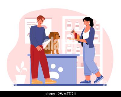 Concetto vettoriale Vet Clinic Illustrazione Vettoriale