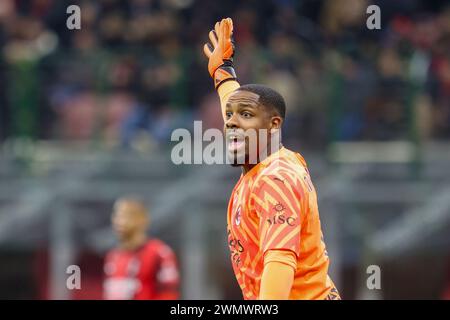Milano Italia - febbraio 26 2024 - AC Milan vs Atalanta - serie A 2023/2024 - Mike Maignan (16 AC Milan) Foto Stock