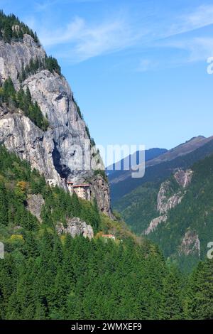 Monastero greco-ortodosso di Sumela, Trabzon, Turchia Foto Stock