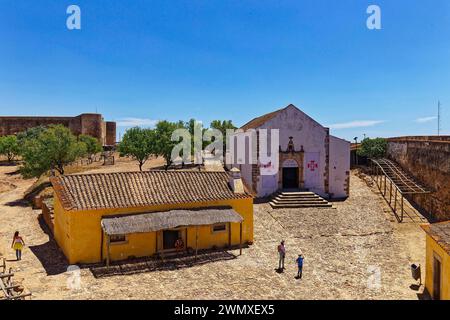 L'Igreja de Santiago nella fortezza di Castro Marim, Portogallo Foto Stock