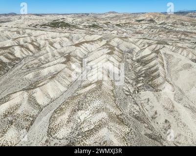 Badlands. Vista aerea. Colpo di drone. Provincia di Granada, Andalusia, Spagna Foto Stock