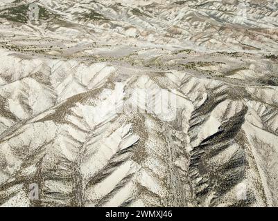 Badlands. Vista aerea. Colpo di drone. Provincia di Granada, Andalusia, Spagna Foto Stock