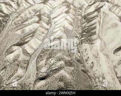 Badlands. Vista aerea. Colpo di drone. Provincia di Granada, Andalusia, Spagna Foto Stock