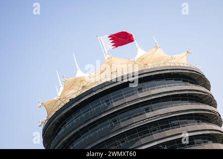 Sakhir, Bahrein. 28 febbraio 2024. Atmosfera del circuito. 28.02.2024. Campionato del mondo di formula 1, Rd 1, Gran Premio del Bahrain, Sakhir, Bahrain, giornata di preparazione. Il credito fotografico dovrebbe essere: XPB/Alamy Live News. Foto Stock