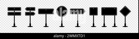 segnali di divieto e indicazioni stradali Illustrazione Vettoriale