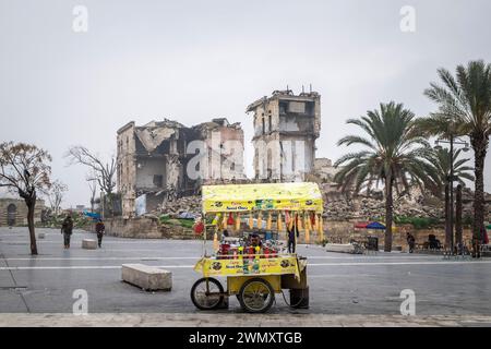 Siria, Aleppo, vita quotidiana vicino alla cittadella Foto Stock