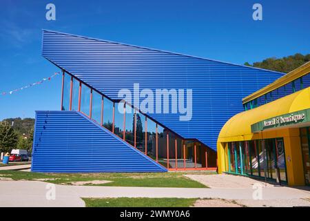 Francia, Giura, Moirans en Montagne, ingresso al Museo dei giocattoli Foto Stock