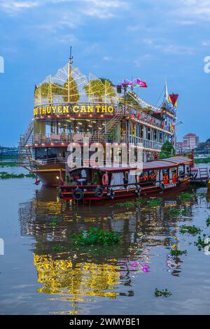 Ristorante Vietnam, Delta del Mekong, CAN Tho, CAN Tho Cruise sul fiume CAN Tho Foto Stock