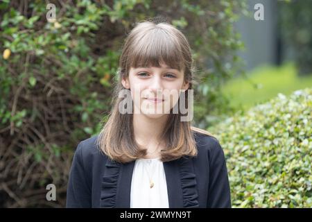 28 febbraio 2024, Roma, Italia: L'attrice Sveva Zalli partecipa alla photocall del film TV ''Margherita delle stelle'' presso la sede della RAI in Viale Mazzini a Roma (Credit Image: © Matteo Nardone/Pacific Press via ZUMA Press Wire) SOLO USO EDITORIALE! Non per USO commerciale! Foto Stock