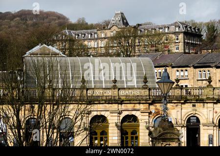 Buxton Baths and Palace Hotel Foto Stock