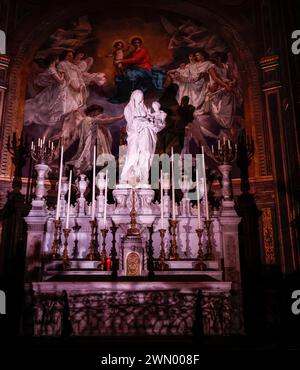 CHIESA DI SAINT EUSTACHE PARIGI Foto Stock