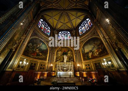 CHIESA DI SAINT EUSTACHE PARIGI Foto Stock