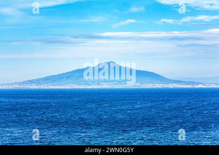 Vulcano Vesuvio, Campania, Italia, Europa. Il Vesuvio visto da SEE, Campania, Italia, Europa. Foto Stock