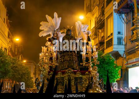 Passo di Cristo della fratellanza Macarena, settimana Santa di Siviglia Foto Stock