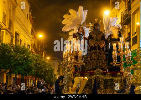 Passo di Cristo della fratellanza Macarena, settimana Santa di Siviglia Foto Stock