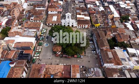 Cocorna, Antioquia - Colombia. 28 gennaio 2024. Cocorna è un comune della Colombia, situato nella regione orientale del dipartimento di Antioquia Foto Stock