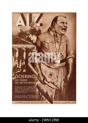 Arbeiter-Illustrierte-Zeitung o AIZ (in inglese, The Workers Pictorial Newspaper) è stata una rivista illustrata tedesca pubblicata tra il 1924 e il 1938 Foto Stock