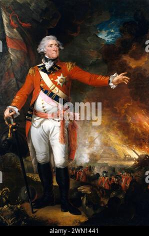George Augustus Eliott, i barone Heathfield, 1717 – 1790, è stato un ufficiale scozzese dell'esercito britannico, dipinto a olio dell'artista americano Mather Brown, Data: 1790 Foto Stock
