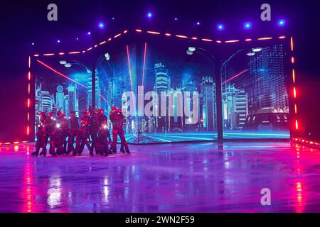 Anteprima der neuen HOLYDAY SU ICE SHOW NO LIMITS a Berlino am 28.02.2024. Premiere - HOLIDAY ON ICE - NO LIMITS *** Premiere del nuovo SPETTACOLO HOLYDAY ON ICE NO LIMITS a Berlino il 28 02 2024 Premiere HOLIDAY ON ICE NO LIMITS Foto Stock