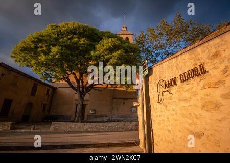 Chiesa di Randa, via Ramon Lullo, Maiorca, Isole Baleari, Spagna Foto Stock