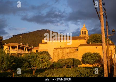 Chiesa di Randa, via Ramon Lullo, Maiorca, Isole Baleari, Spagna Foto Stock