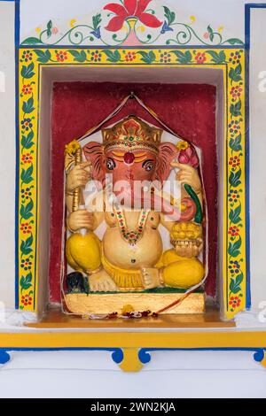 Ganesh Icon City Palace Udaipur Rajasthan India Foto Stock
