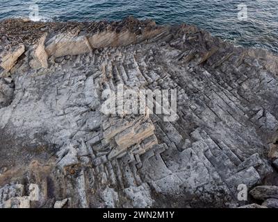 Cava di arenaria tradizionale, S Estalella, Llucmajor, Mallorca, Isole Baleari, Spagna Foto Stock