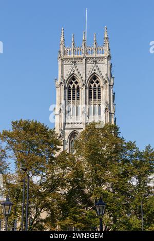 La torre della Chiesa Minster di San Giorgio, Doncaster Foto Stock