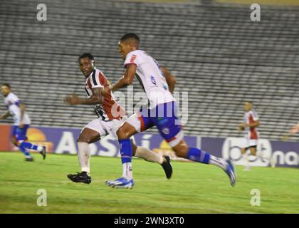 Teresina, Brasile. 28 febbraio 2024. Se, all'Estadio Albertão di Teresina questo mercoledì (28). Crediti: José Itamar/FotoArena/Alamy Live News Foto Stock